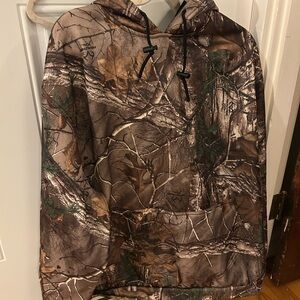 Camouflage Hoodie with Drawstring